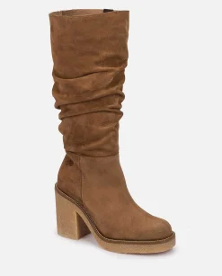 Femmes Yokono Bottes*Botte A Talon Gela-002 Marron