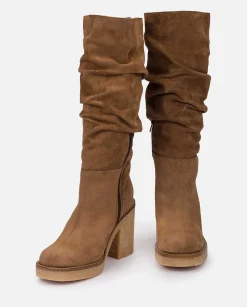 Femmes Yokono Bottes*Botte A Talon Gela-002 Marron