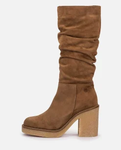 Femmes Yokono Bottes*Botte A Talon Gela-002 Marron
