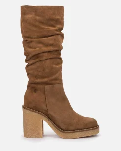 Femmes Yokono Bottes*Botte A Talon Gela-002 Marron