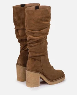 Femmes Yokono Bottes*Botte A Talon Gela-002 Marron