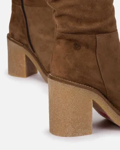 Femmes Yokono Bottes*Botte A Talon Gela-002 Marron