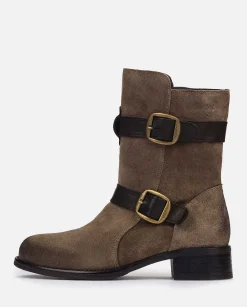Femmes Yokono Bottines*Botte Plate Mons-003