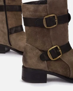 Femmes Yokono Bottines*Botte Plate Mons-003