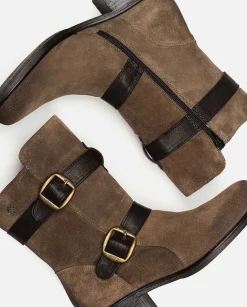 Femmes Yokono Bottines*Botte Plate Mons-003