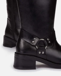 Femmes Yokono Bottes*Botte Plate Spa-004 Noir