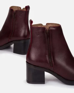 Femmes Yokono Bottines*Bottine A Talon Landas-002 Bordeaux