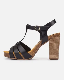 Femmes Yokono Sandales À Talon*Sandale A Talon Caracas-101 Noir