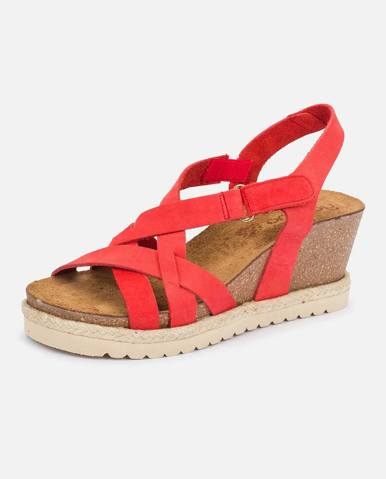 Femmes Yokono Sandales À Semelles Compensées*Sandale Compensee Rota-024 Rouge