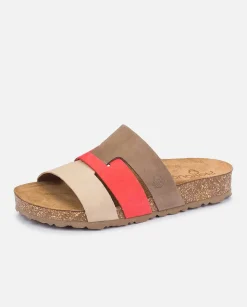 Femmes Yokono Sandales Plates*Sandale Plate Jerba-116 Rouge