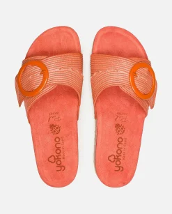 Femmes Yokono Sandales Plates*Sandale Plate Noja-002 Orange