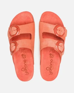 Femmes Yokono Sandales Plates*Sandale Plate Rolan-700 Corail